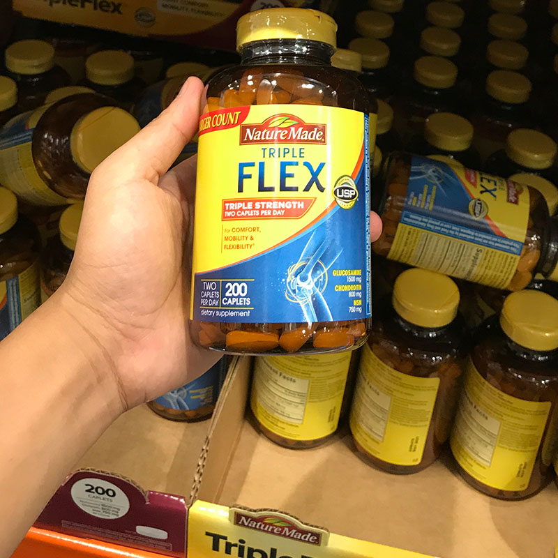Triple Flex Nature Made của Mỹ hộp 200 viên - Hỗ trợ điều trị khớp